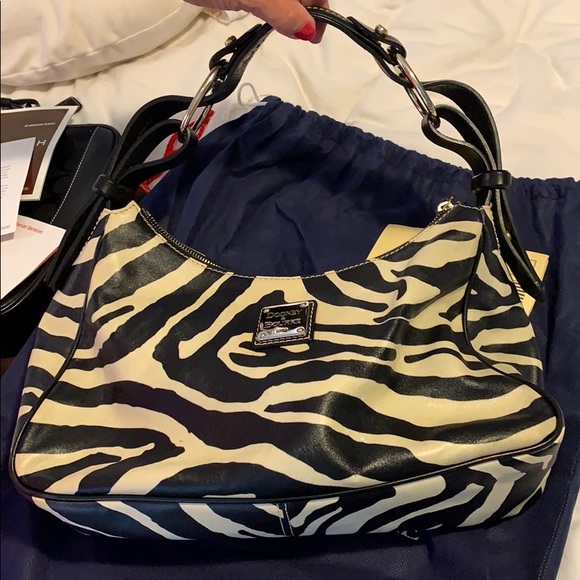 Dooney and bourke leather zebra print bag - Picture 2 of 5
